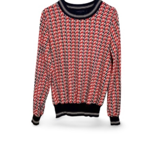 Tommy Hilfiger Long Sleeve Logo Print Crew Neck Sweater - Size Medium - Picture 3 of 8